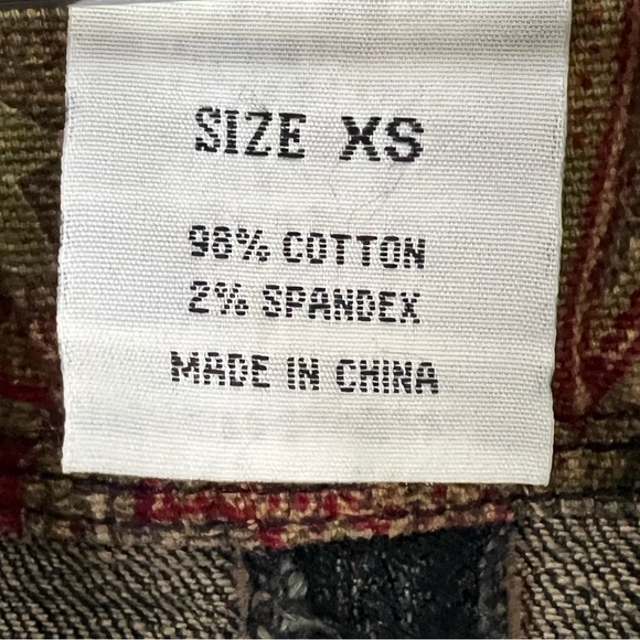 NWT Dept of Peace Denim Military Style Jacket with Leather Accents Size XS - Picture 7 of 7